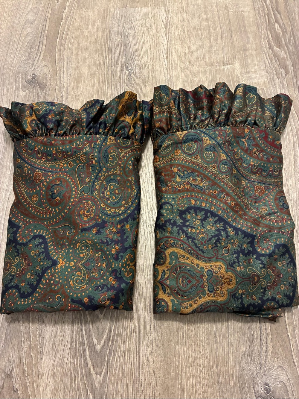Rare Ralph Lauren West Heath Hampstead Paisley 2 Standard Pillowcases Vintage